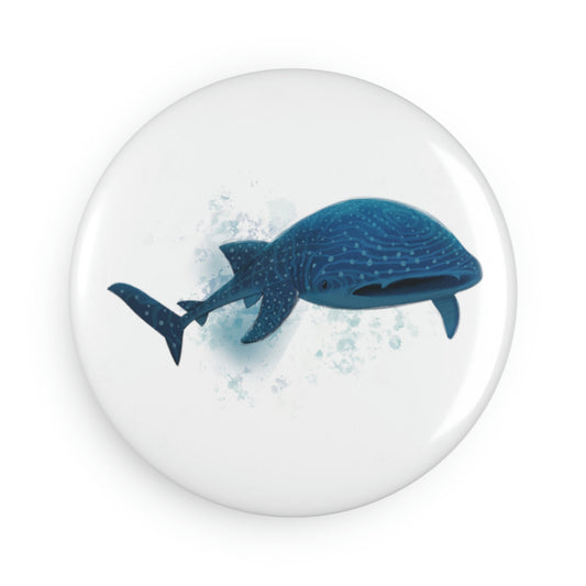 The Whale Shark Button Magnet
