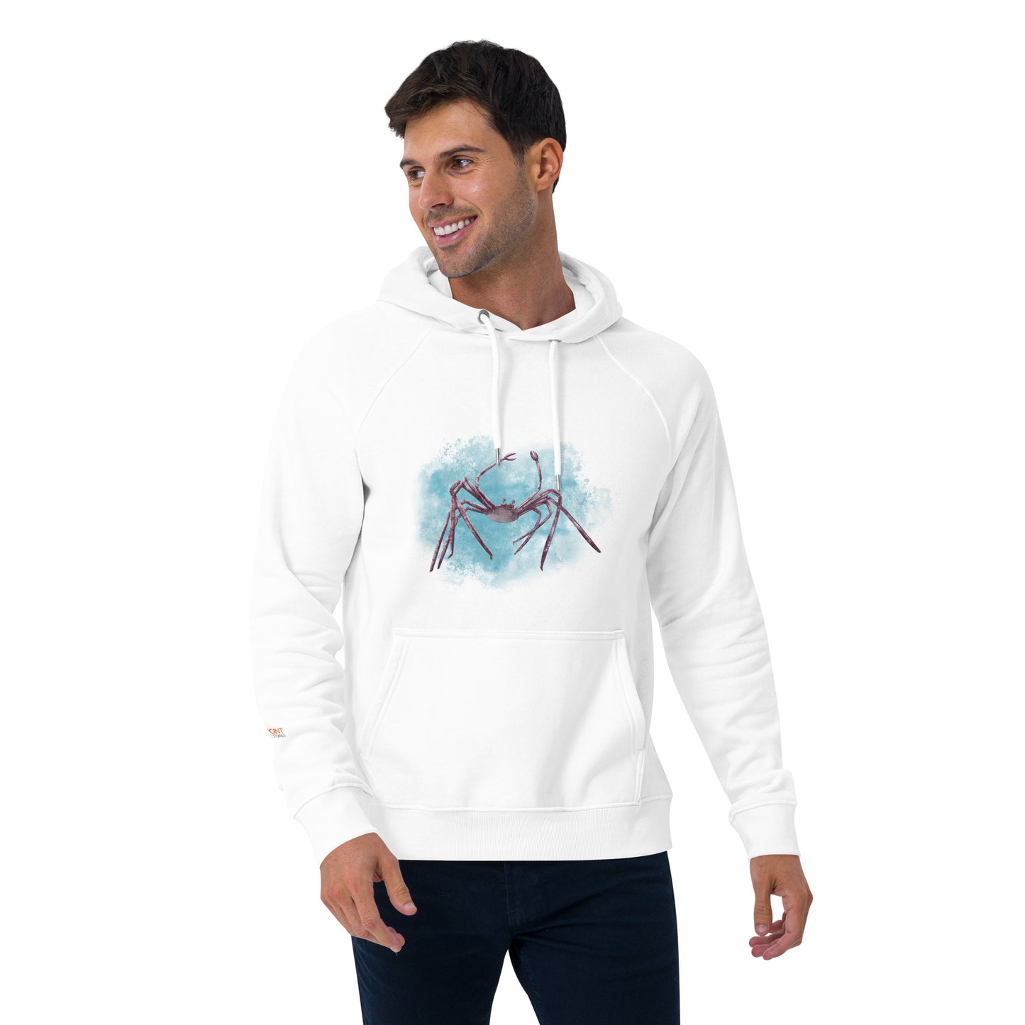 The Spider Crab - Unisex eco raglan hoodie