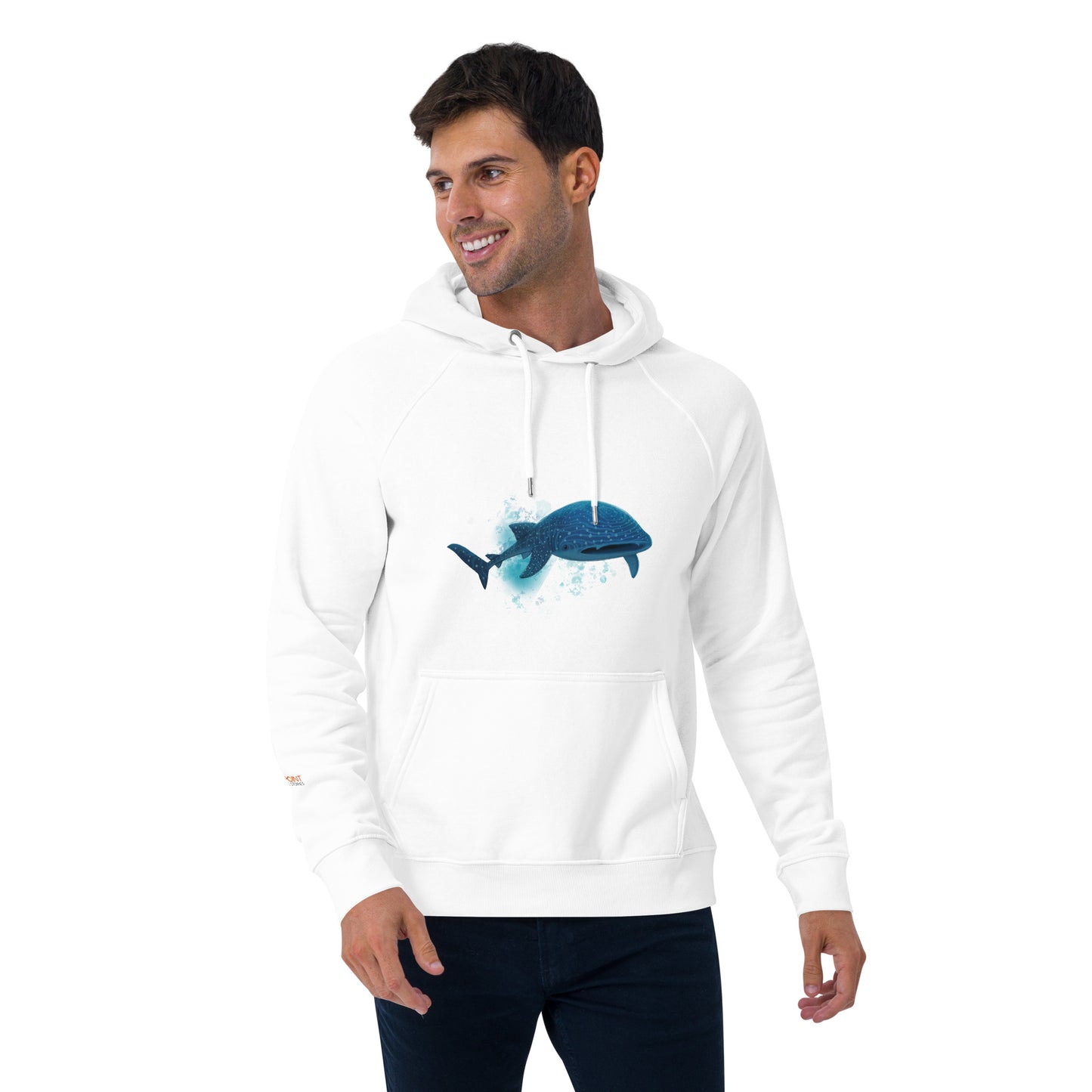 The Whale Shark - Unisex eco raglan hoodie