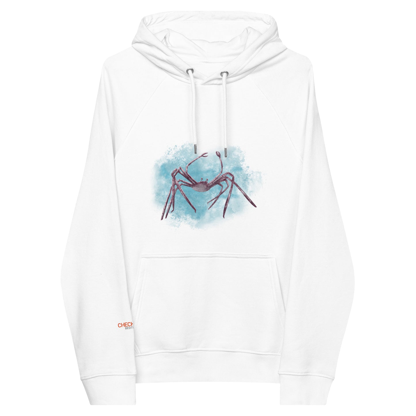 The Spider Crab - Unisex eco raglan hoodie