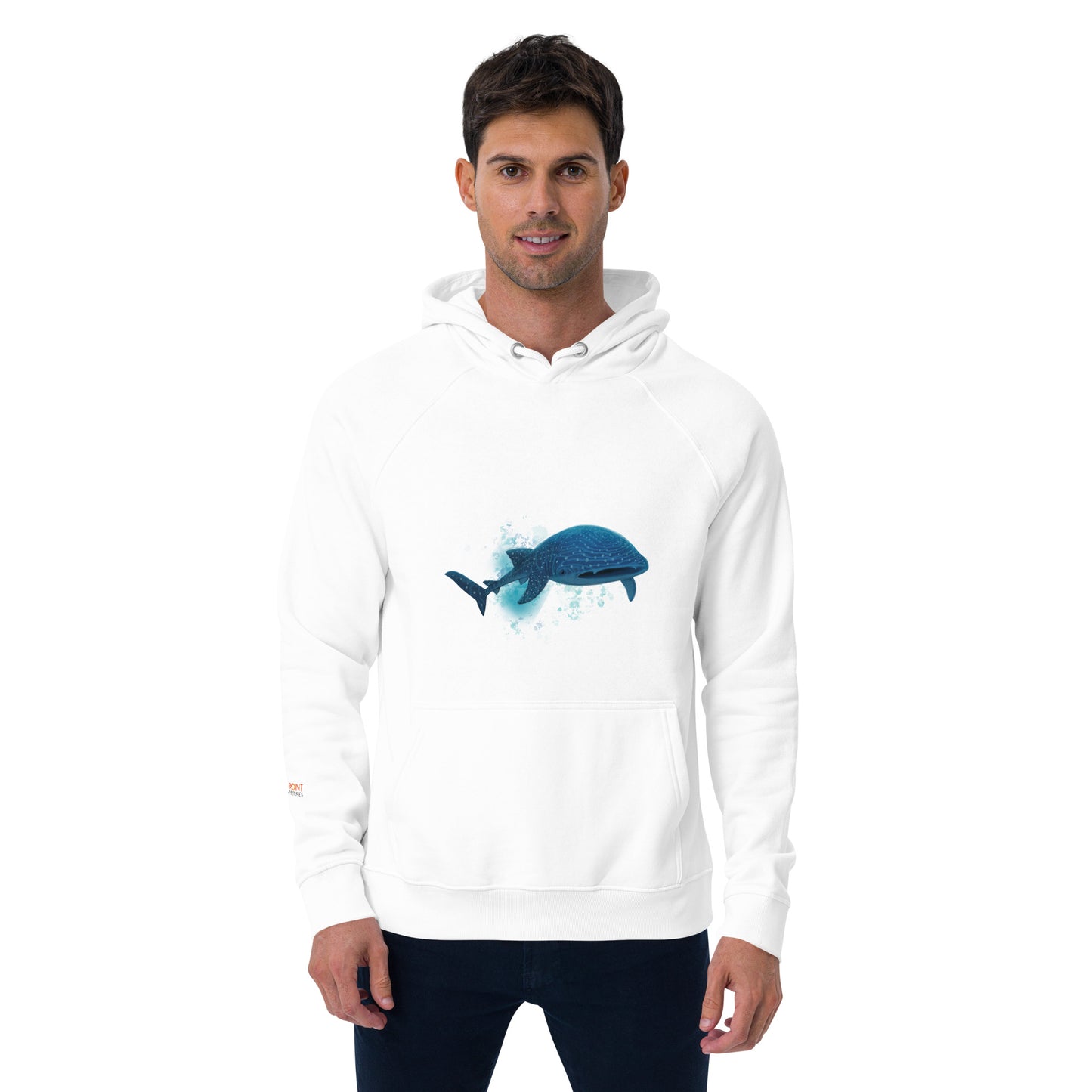 The Whale Shark - Unisex eco raglan hoodie